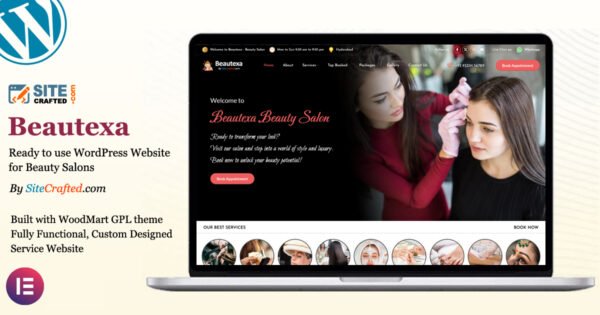 Unisex Beauty Salon Website