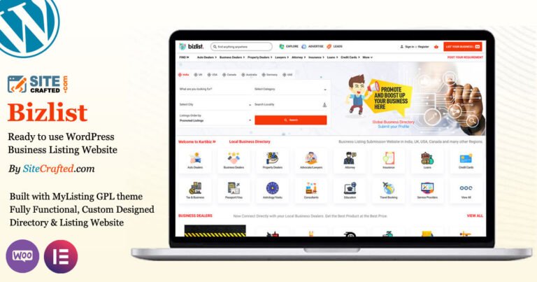 Business Listing Website