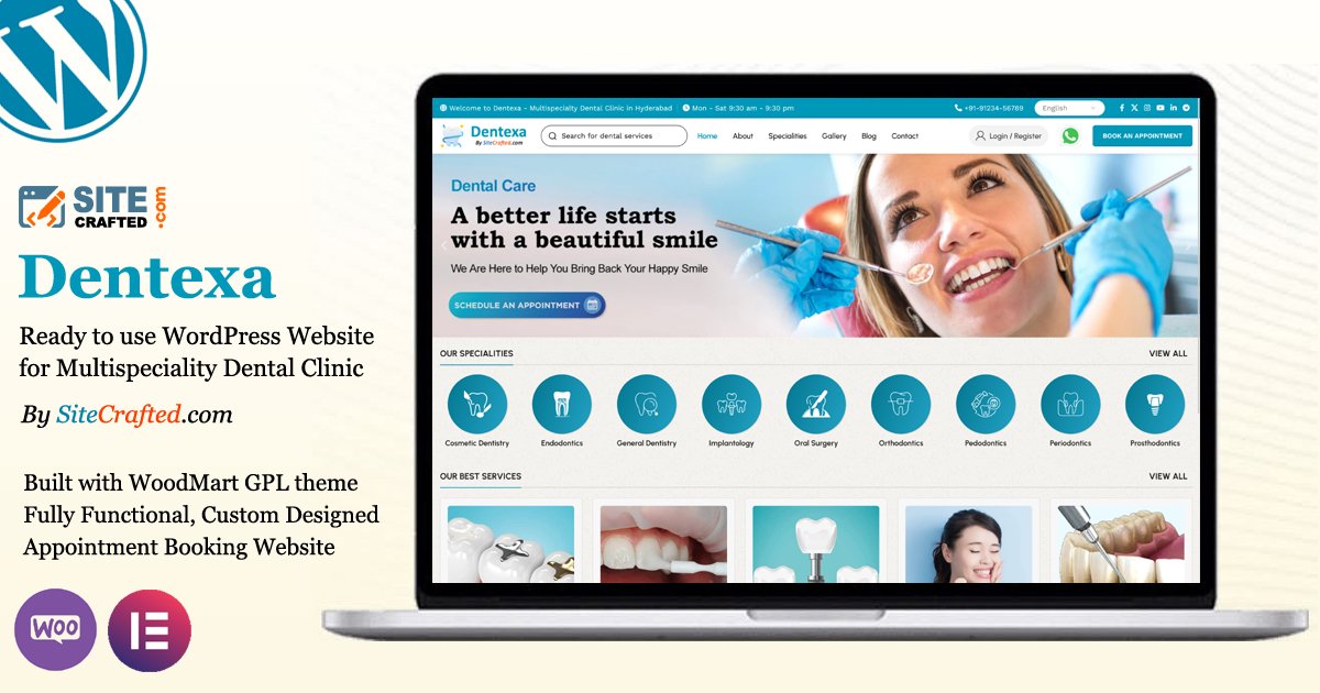 Dentexa-Ready-to-use-WordPress-Website-for-Multispeciality-Dental-Clinics-SiteCrafted.jpg Multispecialty Dental Clinic Website