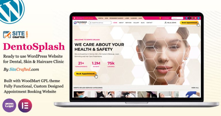 Dental, Skin & Hair Care Clinic Website