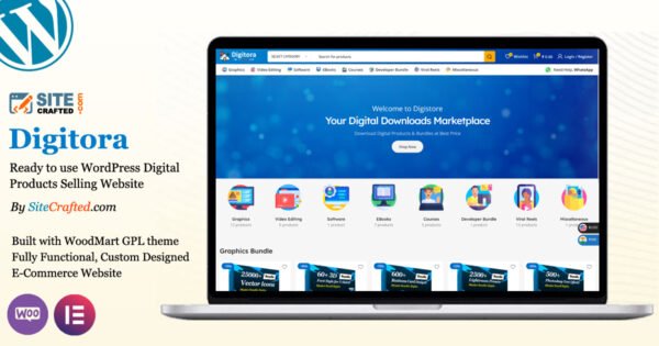 Digital Products Selling Website