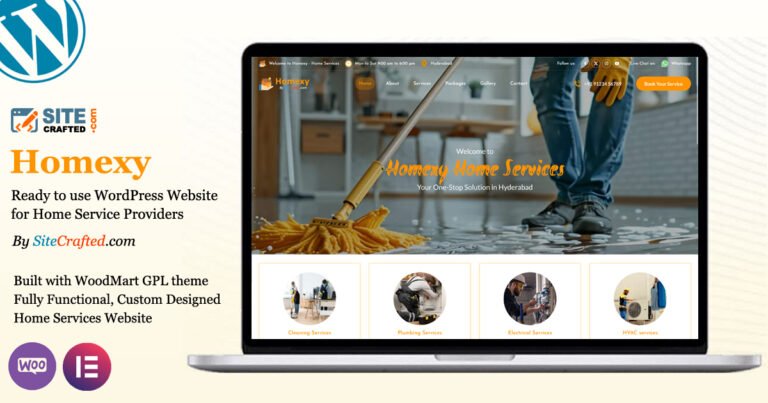One Page Home Services Website