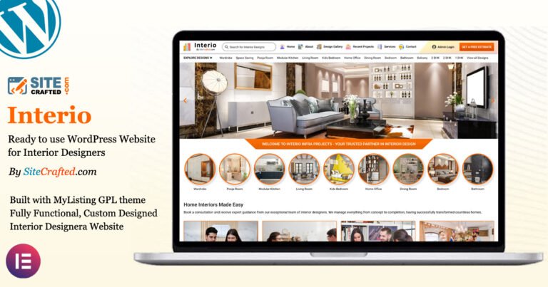 Interior Designer Website