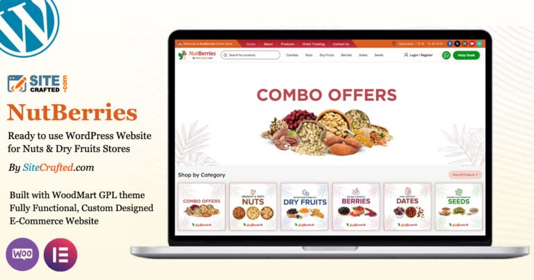 Nuts & Dry Fruits Store Website