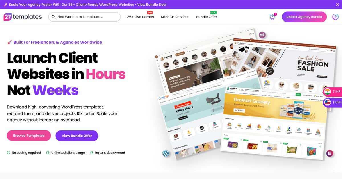 readymade wordpress websites